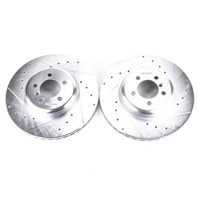Power Stop 13-15 BMW 335i Front Evolution Drilled & Slotted Rotors - Pair - 0