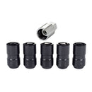McGard Wheel Lock Nut Set - 5pk. (Cone Seat) M14X1.5 / 22mm Hex / 1.639in OAL - Black-4