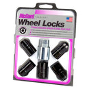 McGard Wheel Lock Nut Set - 5pk. (Cone Seat) M14X1.5 / 22mm Hex / 1.639in OAL - Black-5