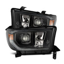AlphaRex 07-13 Toyota Tundra/08-17 Toyota Sequoia G2 PRO-Series Projector Headlights Alpha-Black-1