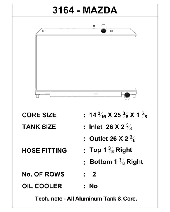 CSF 04-08 Mazda RX-8 Radiator