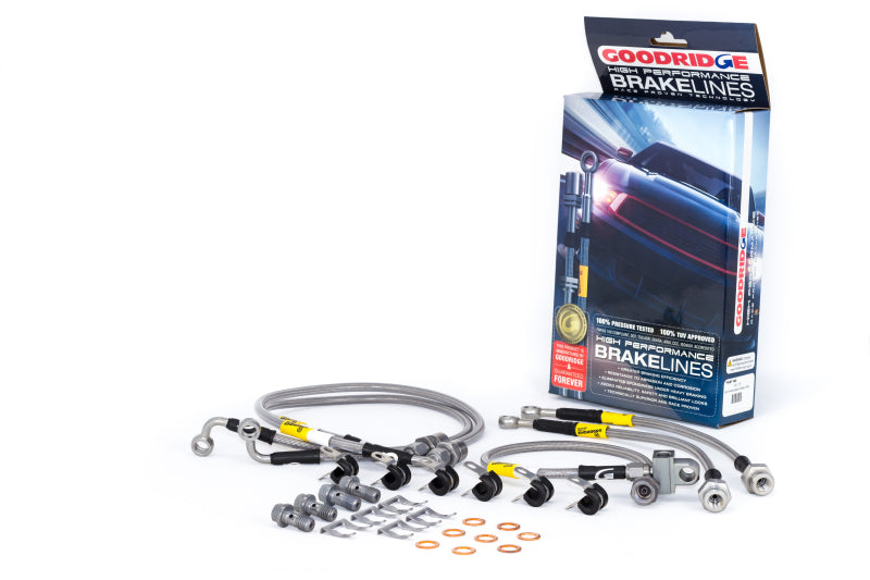 Goodridge 00-06 Chevrolet Tahoe (w/Rear Disc w/o Stabila Trak) Stainless Steel Brake Line Kit - 0