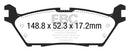 EBC Brakes Yellowstuff Performance Brake Pads-4