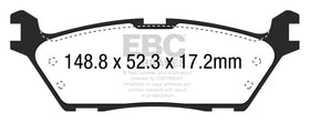 EBC 15+ Ford F150 2.7 Twin Turbo (2WD) Electric PB Extra Duty Rear Brake Pads - 0