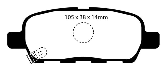 EBC 08-13 Infiniti EX35 3.5 Ultimax2 Rear Brake Pads