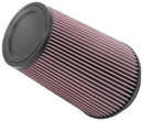 K&N Universal Clamp-On Air Filter 5in FLG / 6-1/2in B / 4-3/8in T / 8-3/4in H-6