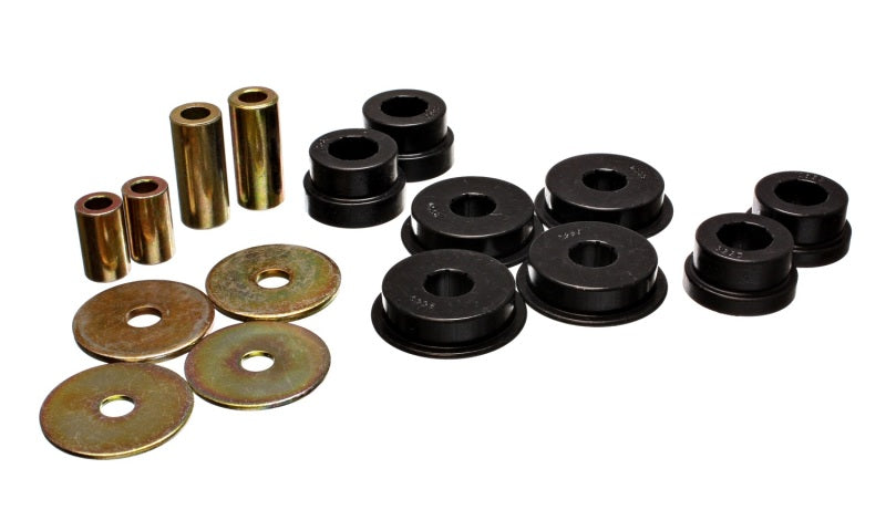 Energy Suspension 03-05 Mitsubishi Lancer EVO 8 Black Rear Differential / Mustache Bar Bushing Set - 0