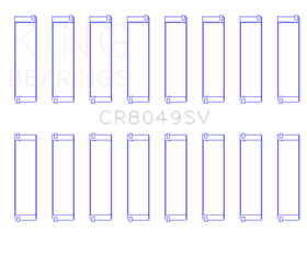 King Engine Bearings 08-11 BMW N62/N63/S63 Rod Bearing Set - 0