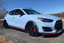 Rally Armor 19-22 Hyundai Veloster N Black UR Mud Flap w/ White Logo-5