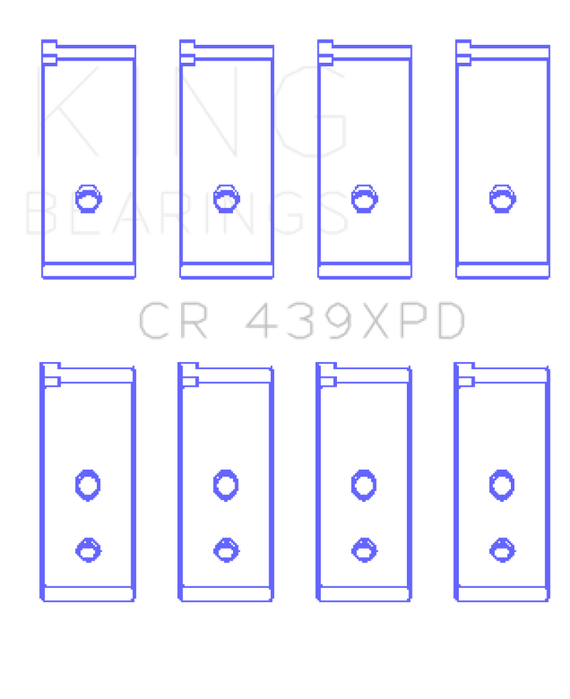 King Honda B-Series Dowel Performance Rod Bearing Set - Size STD