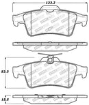 StopTech Performance 07-09 Mazdaspeed3 / 06-07 Mazdaspeed6 / 06-07 Mazda3 Rear Brake Pads-9