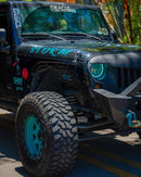 Oracle 7in High Powered LED Headlights - Black Bezel - ColorSHIFT 2.0-40