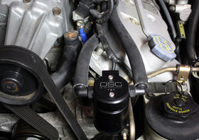 J&L 99-04 Ford Mustang SVT Cobra Driver Side Oil Separator 3.0 - Black Anodized - 0