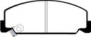 EBC 84-85 Honda Accord Sedan 1.8 Greenstuff Front Brake Pads-5