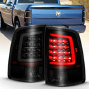 ANZO 2009-2018 Dodge Ram 1500 LED Taillight Plank Style Black w/Smoke Lens-1