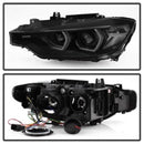 Spyder 12-14 BMW F30 3 Series 4DR Projector Headlights - LED DRL - Blk Smoke PRO-YD-BMWF3012-DRL-BSM-17