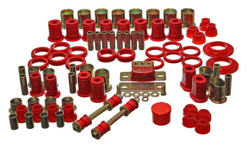 Energy Suspension 66-72 Oldsmobile Cutlass/442/F-85/Europa Red Hyper-flex Master Bushing Set - 0