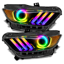 Oracle 15-17 Ford Mustang V6/GT/Shelby Dynamic DRL Upgrade w/ Halo Kit - ColorSHIFT - Dynamic-21