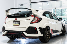 AWE Tuning 2017+ Honda Civic Type R Track Edition Exhaust w/Front Pipe & Triple Diamond Black Tips - 0