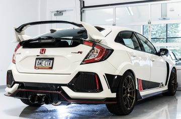 AWE Tuning 2017+ Honda Civic Type R Track Edition Exhaust w/Front Pipe & Triple Diamond Black Tips - 0