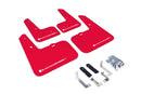 Rally Armor 12-18 Hyundai Veloster Red UR Mud Flap w/ White Logo-1