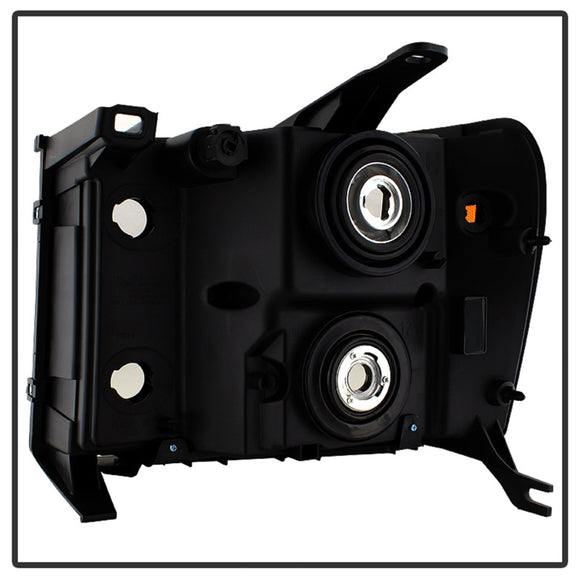 xTune GMC Sierra 07-13 Crystal Headlights Black HD-JH-GSIE07-AM-BK