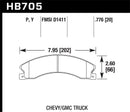 Hawk Chevy/GMC Express/Silverado/Savana/Sierra 15/25/35/4500 SuperDuty Rear LTS Brake Pads-5