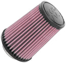 K&N Universal Rubber Filter 2-1/2in Flg / 4-1/2in OD B / 3-1/2in OD T / 6in H - Black Top-1