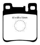 EBC 05-06 Chrysler Crossfire 3.2 SRT6 Yellowstuff Rear Brake Pads-6