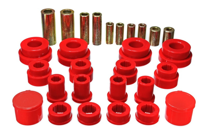 Energy Suspension 02-09 350Z / 03-07 Infiniti G35 Red Front Control Arm Bushing Set - 0