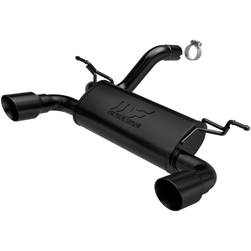 MagnaFlow 2018+ Jeep Wrangler 3.6L Dual Black Tip Axle-Back Exhaust - 0