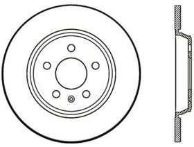 StopTech Power Slot 09-10 Audi A4/A4 Quattro / 08-10 A5 / 10 S4 Rear Right Drilled & Slotted Rotor - 0