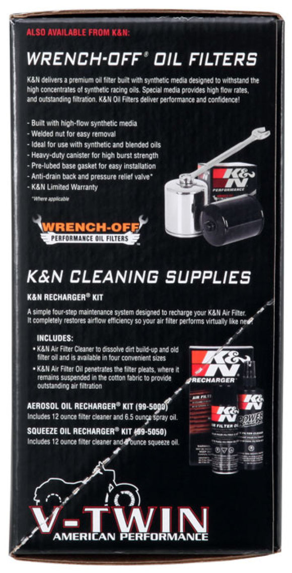 K&N Oval Red 9in Intake System for Harley-Davidson