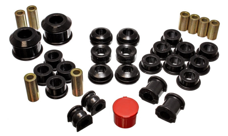 Energy Suspension 02-04 Acura RSX (includes Type S) Black Hyper-Flex Master Bushing Set - 0