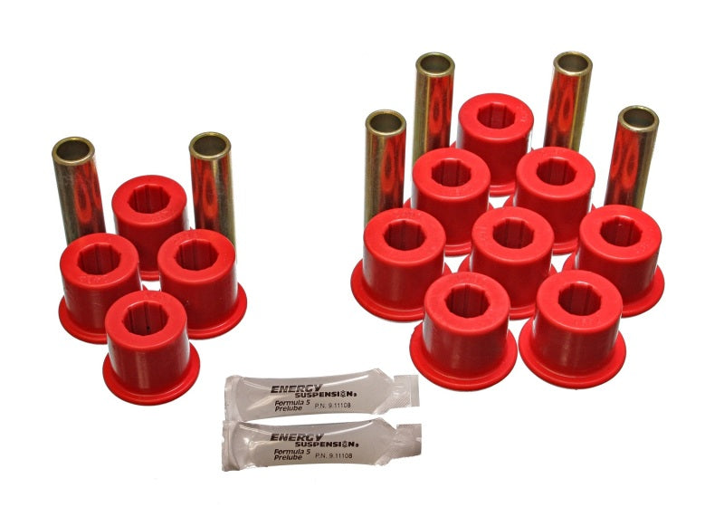 Energy Suspension Rear Spring Bushing Set - Red - 0