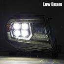 AlphaRex 05-11 Toyota Tacoma NOVA LED Projector Headlights Plank Style Alpha Black w/Actv Light/DRL-9