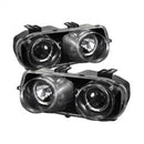 Spyder Acura Integra 94-97 Projector Headlights LED Halo -Black High H1 Low 9006 PRO-YD-AI94-HL-BK-2