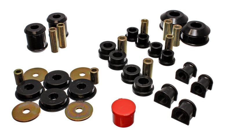 Energy Suspension 03-05 Mitsubishi Lancer EVO 8 Black Hyper-flex Master Bushing Set - 0