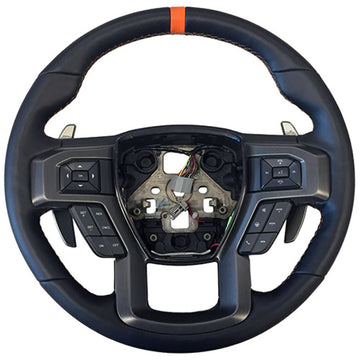 Ford Racing 2015-2017 F-150 Raptor Performance Steering Wheel Kit - Orange Sightline - 0