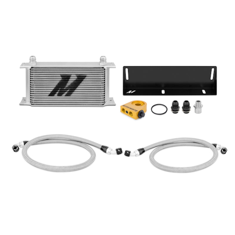 Mishimoto 79-93 Ford Mustang 5.0L Thermostatic Oil Cooler Kit - Silver - 0
