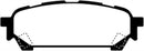 EBC 04-06 Saab 9-2X 2.0 Turbo Redstuff Rear Brake Pads-3