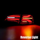 AlphaRex 20-22 Tesla Model Y PRO-Series LED Tail Lights Red Smoke w/Seq Sig-6