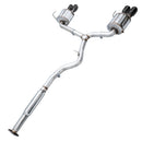 AWE Tuning Subaru STI VA / WRX GV / STI GV Sedan Touring Edition Exhaust - Diamond Black Tip (102mm)-6