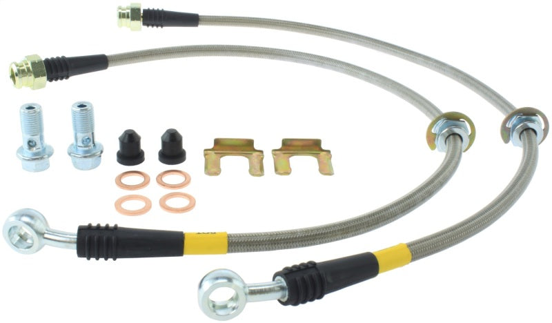 StopTech 02-07 WRX Stainless Steel Rear Brake Lines - 0