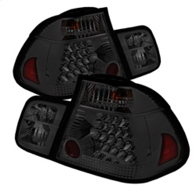 Spyder BMW E46 3-Series 02-05 4Dr Tail Lights Smke ALT-YD-BE4602-4D-LED-SM - 0