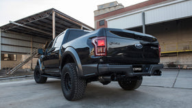 Corsa 2017-2020 Ford F-150 Raptor 3.5L Sport Cat-Back Dual Rear Exit w/ 5in Gunmetal Tip - 0