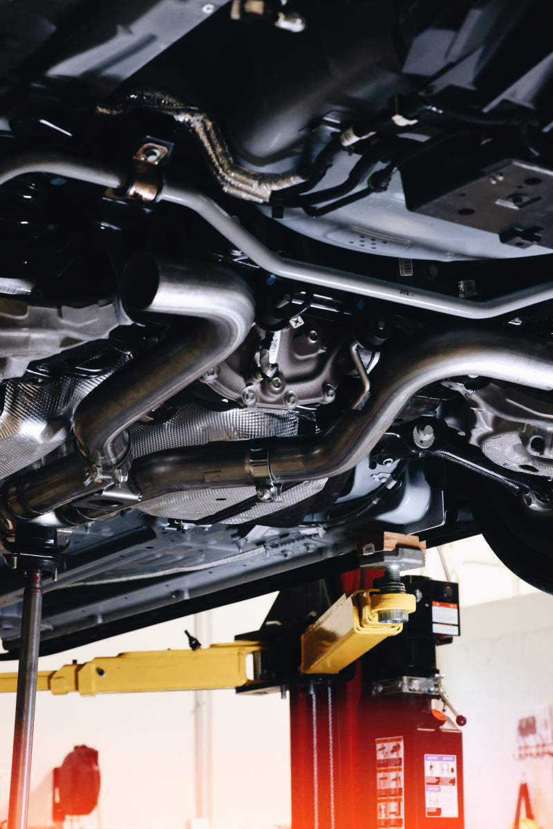 MBRP 18-22 Ford Mustang 2.3L Ecoboost 3in Cat-Back Exhaust w/ Quad Carbon Fiber SS Tips - T304 - 0