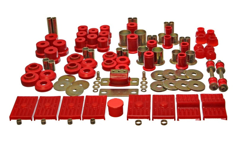 Energy Suspension 76-79 Firebird / 75-79 Nova Red Hyper-flex Master Bushing Set - 0