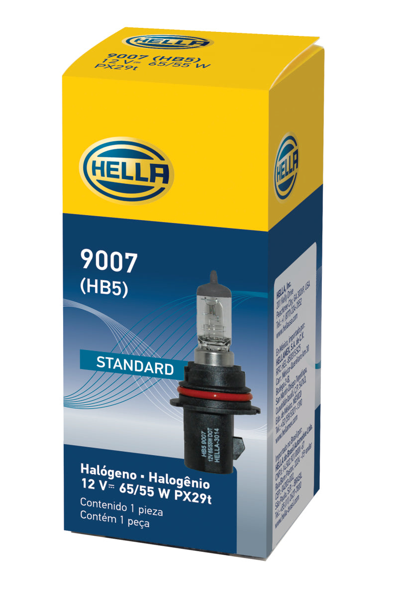 Hella 9007 HB5 12V 65/55W Halogen Bulb PX29t - 0