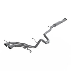 MBRP 13-18 Hyundai Veloster Turbo 4.0in OD Tips Dual Outlet 2-1/2in AL Cat Back - 0